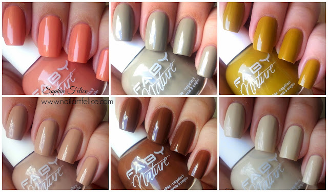 swatches smalti faby nature