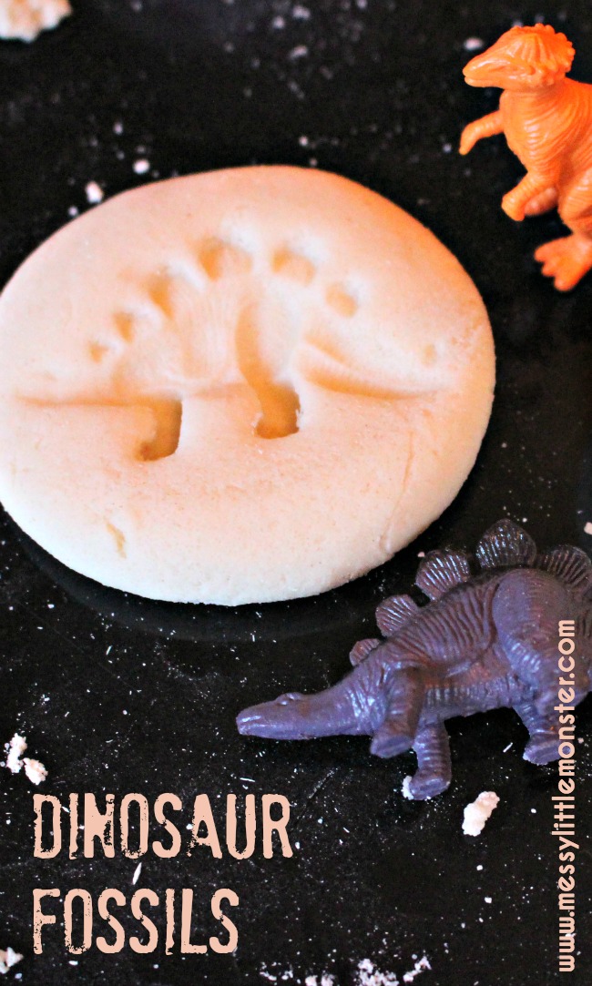 Salt Dough Dinosaur Fossils Messy Little Monster
