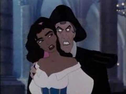 Frollo grabbing Esmeralda The Hunchback of Notre Dame 1996 animatedfilmreviews.blogspot.com