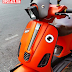 Mẫu sơn xe Vespa S màu cam nhám thể thao [Vespa_101]