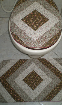 Jogo de banheiro em patchwork