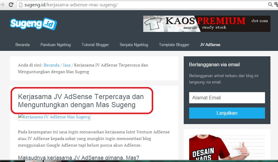 Mas Sugeng dan Rahasia Suksesnya dengan Adsense: Dari Nol Hingga Jutawan Rupiah