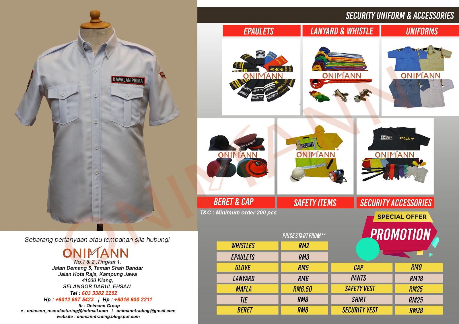 SECURITY UNIFORM & ACCESSORIES