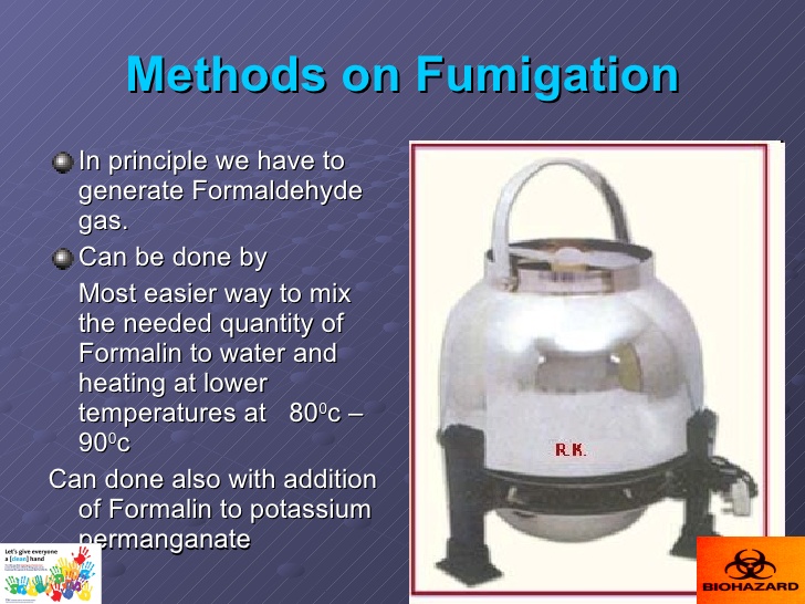 What is the fumigation and fogging?