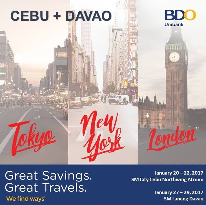 Manila Shopper The Great BDO Travel SALE a Manila, Cebu & Davao
