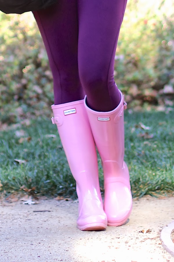 hunter boots with lululemon leggings