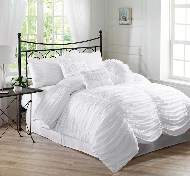Ruched Bedding and Comforter Sets