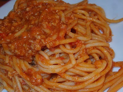 Espaguetis con verduras en Thermomix
