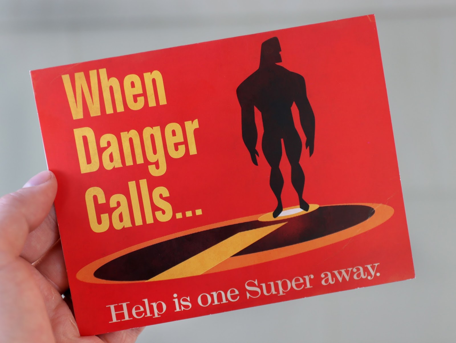 the incredibles when danger calls card pixar studios 