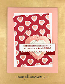 Stampin' Up! Heartfelt Valentine Day's Card CASE ~ January-June 2020 Mini Catalog ~ www.juliedavison.com
