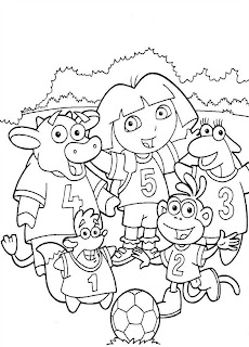 free dora coloring pages