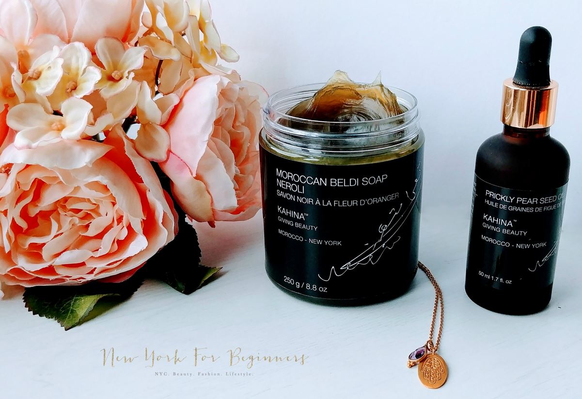 Review Kahina Giving Beauty Moroccan Beldi Soap and Prickly Pear Seed Oil at New York For Beginners