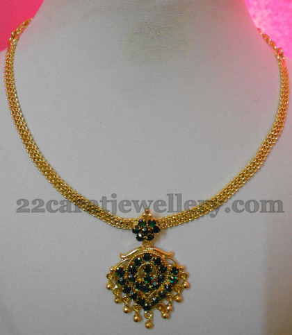 Gold Plated Simple CZ Stones Choker