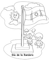  Bandera argentina para niños, dibujos para colorear