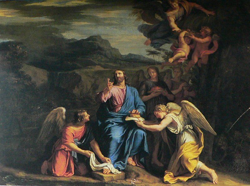 Arte Sacra Via Pulchritudinis para o Infinito Tentação de Jesus no
