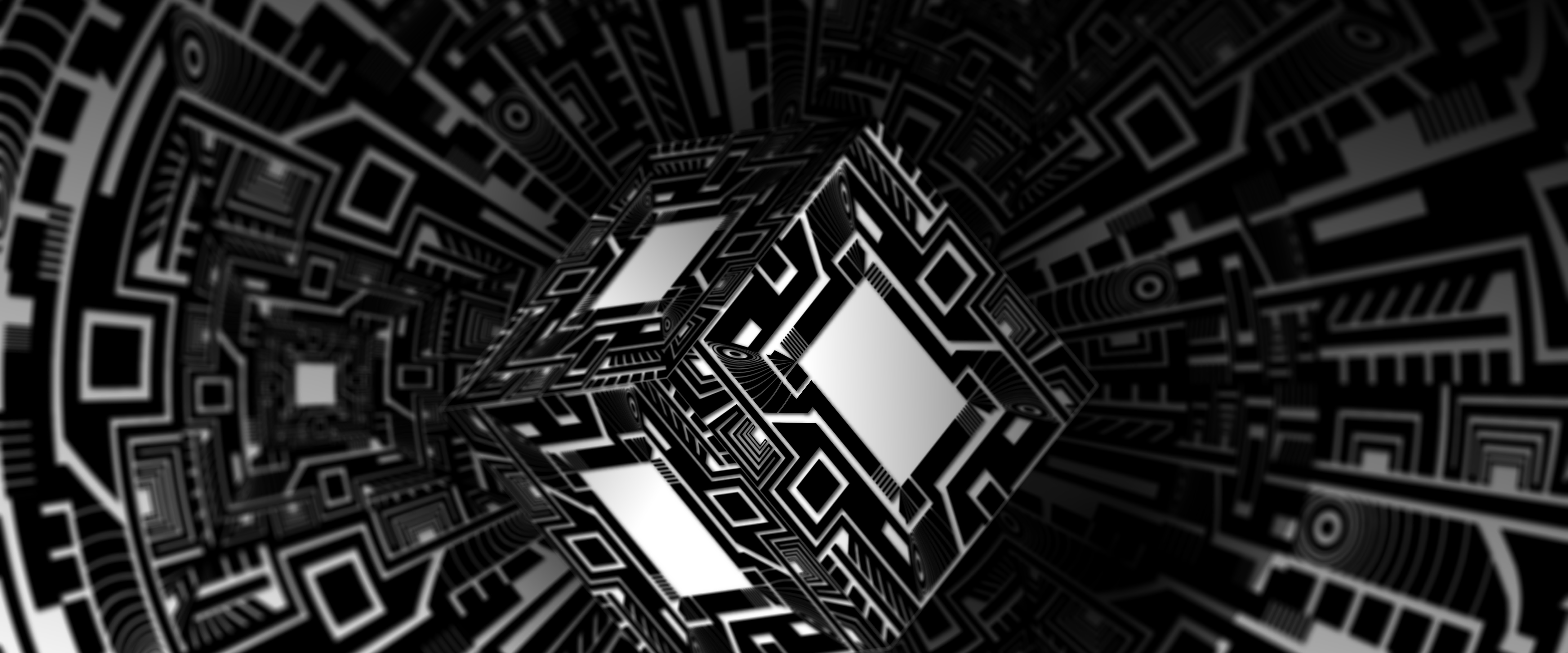 3d Black Cube Wallpaper Image Num 24