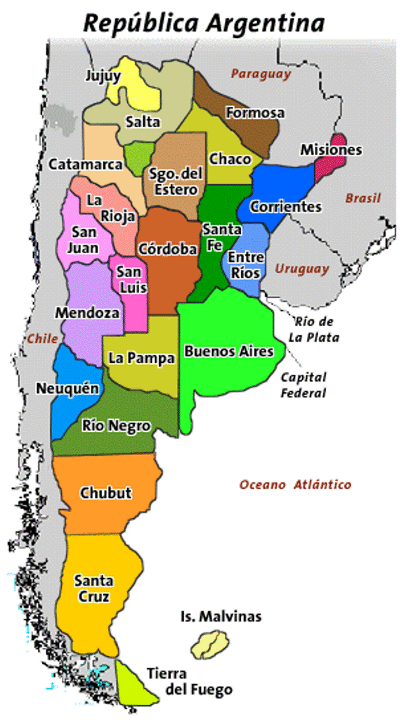 DESCUBRIR EL MAPA DE ARGENTINA. | WEB PEDAGÓGICA PRIMARIA