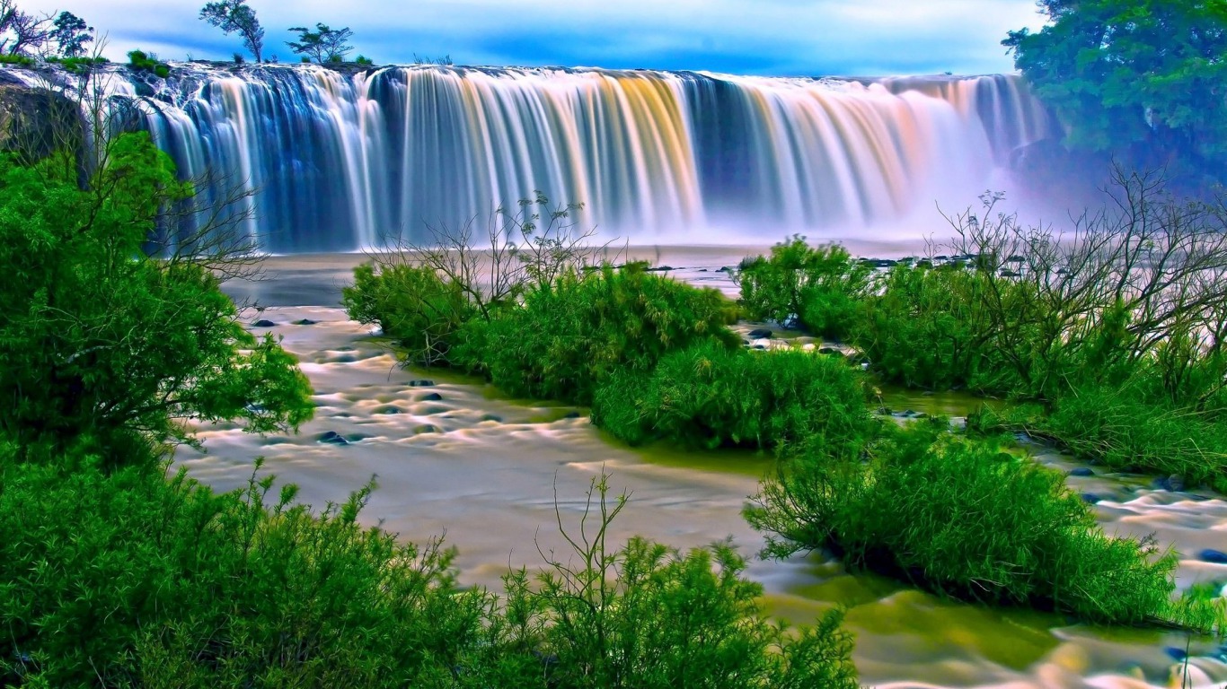 Hình nền thác nước đẹp ấn tượng Full HD 4K  Trường Tiểu Học Đằng Lâm