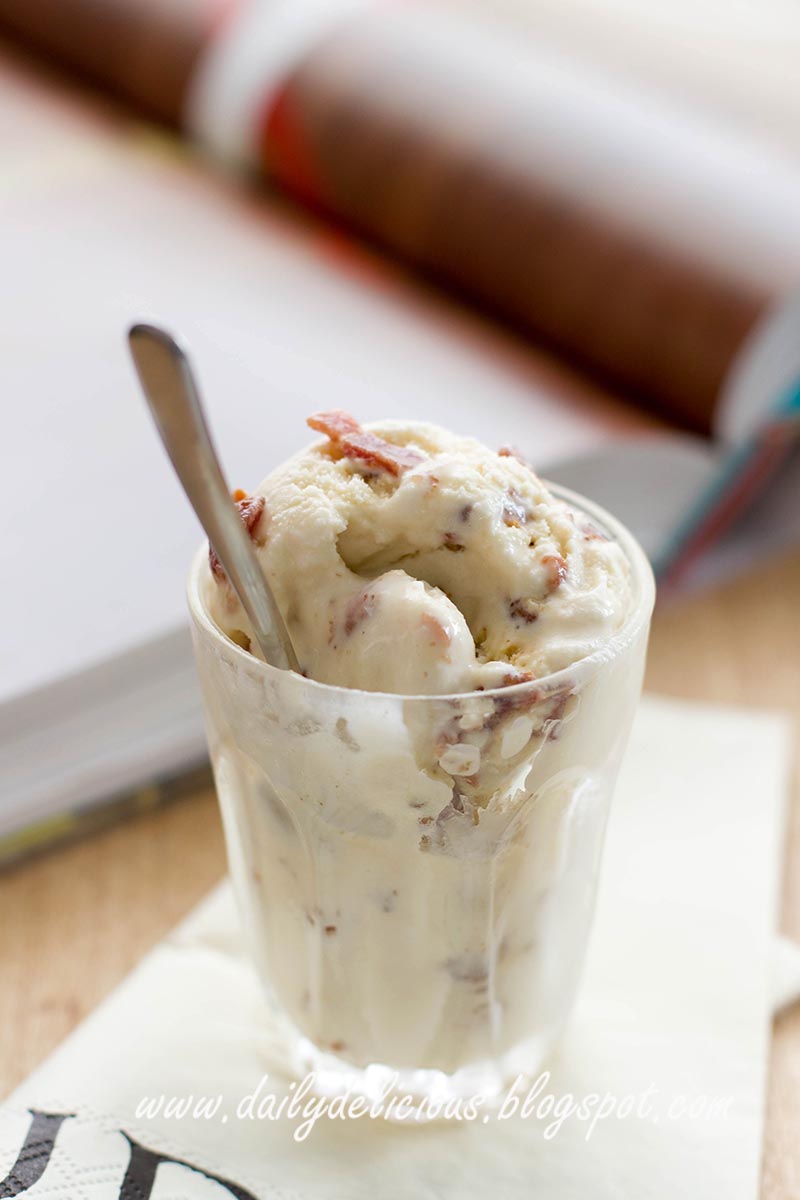 dailydelicious Candied Bacon Maple Ice Cream