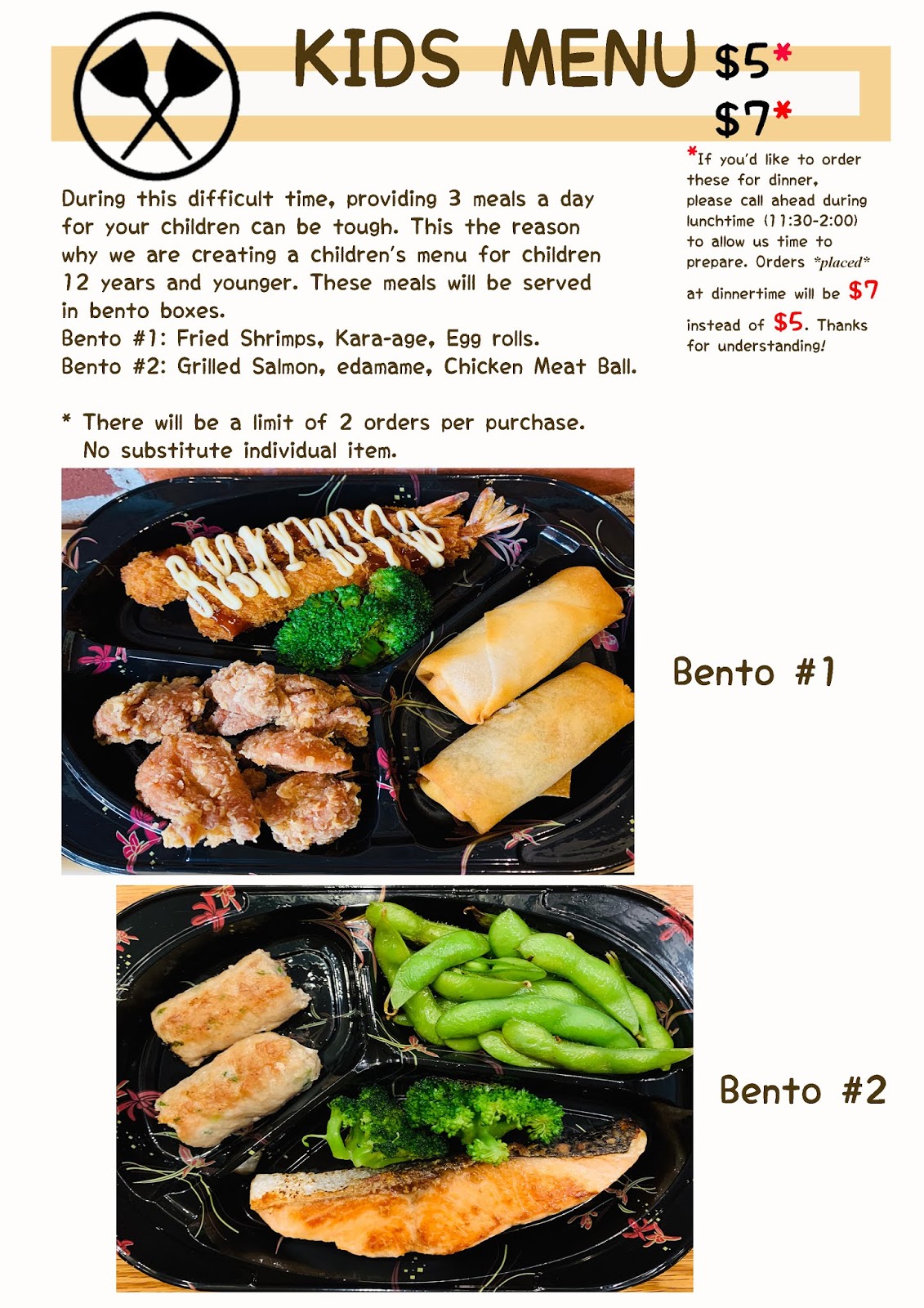 Rationing wartime bootleg smuggled sirloin necessity PennsylvAsia: Teppanyaki Kyoto shares new bento, kids menus.