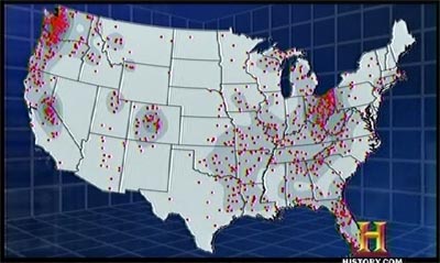 A Guide to Bigfoot Where does - Bigfoot Sighting Map