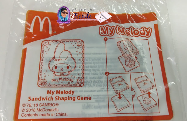 MY MELODY SANDWICH SHAPING GAME HAPPY MEAL