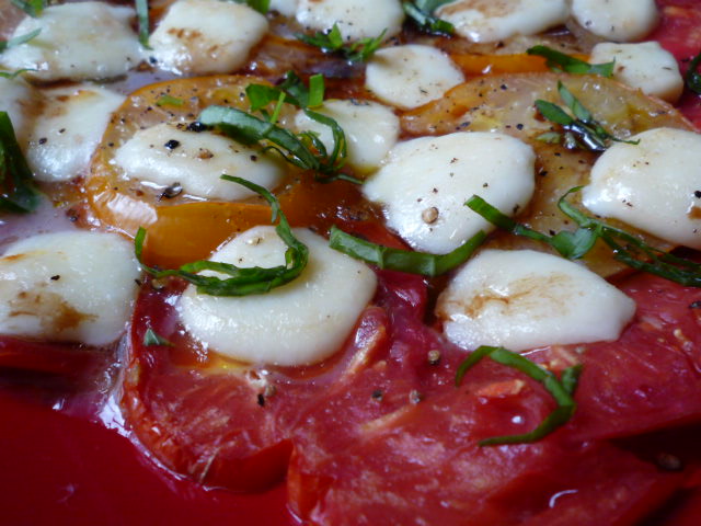 Bolli&amp;#39;s Kitchen: Tomate Mozzarella gratinée....Überbackene Tomaten ...