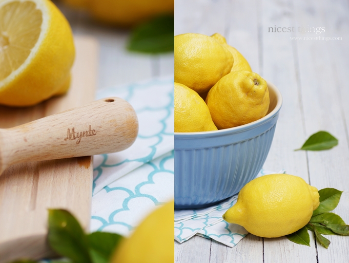 Zitronen in blauer Schüssel von Ib Laursen