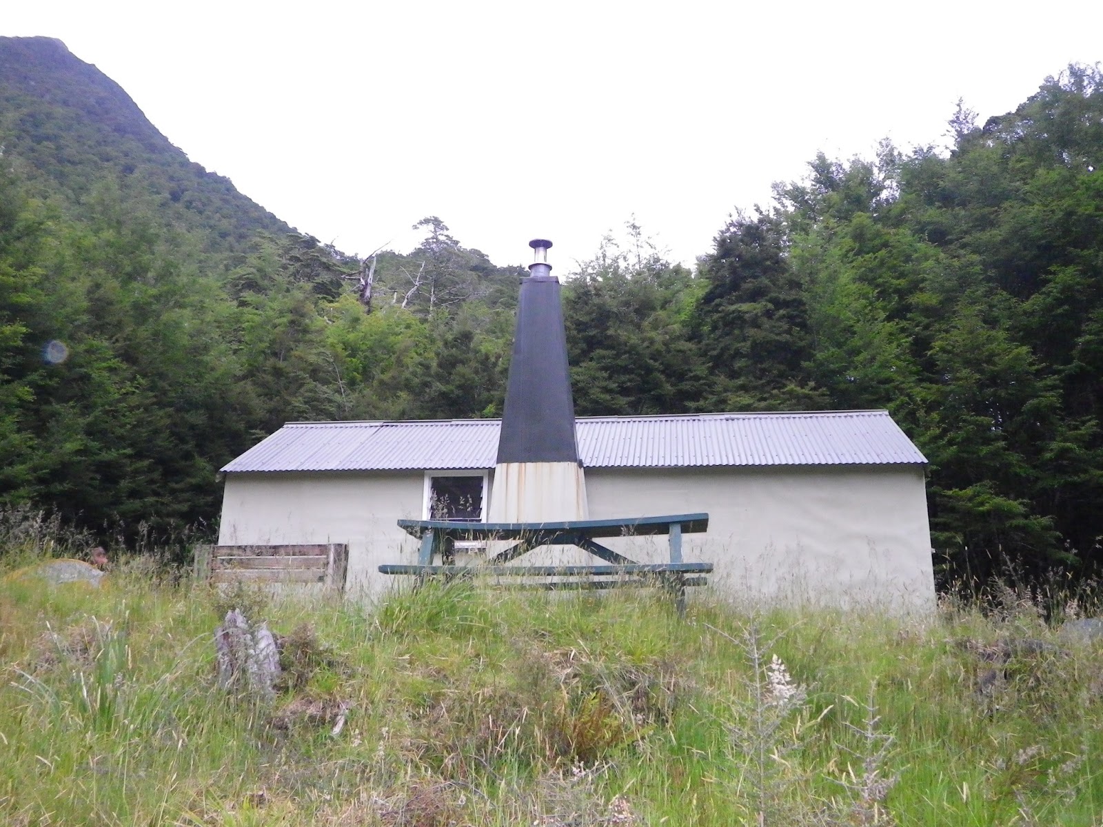 Brad and Catherine in New Zealand Lake Christabel
