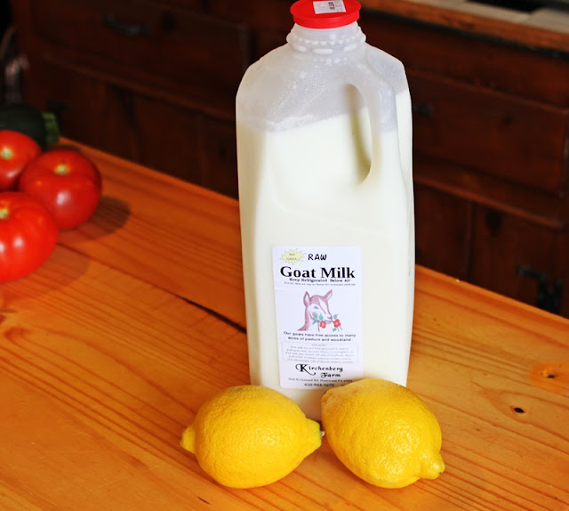 Cooking with Anne Raw Goat Milk and Lemons