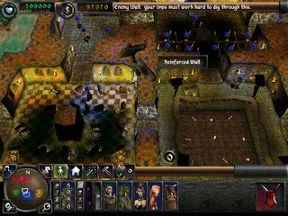 Game play footage screen shot of Dungeon Keeper 2