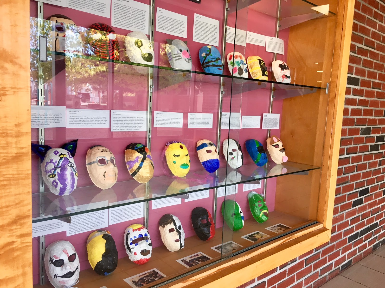 Art at Hosmer Plaster Masks