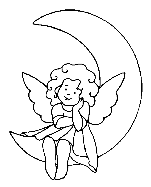 baby angel coloring pages - photo #6