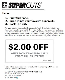 BellevueDeals: $2 off at SUPERCuts