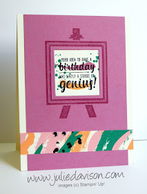 Stampin' Up! Playful Painter's Palette Birthday Card #stampinup New Catalog www.juliedavison.com