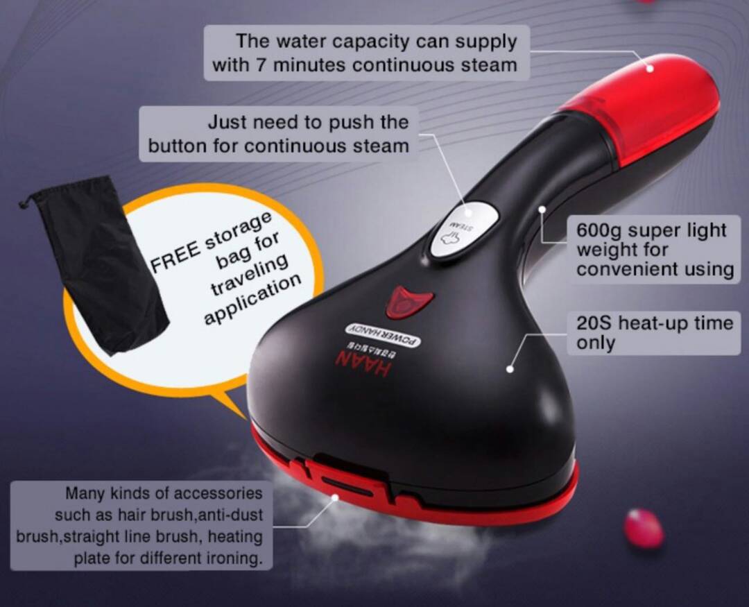 HAAN Portable Fabric Steamer 100ml 4In1 [ For Sale] Fruitty Blog
