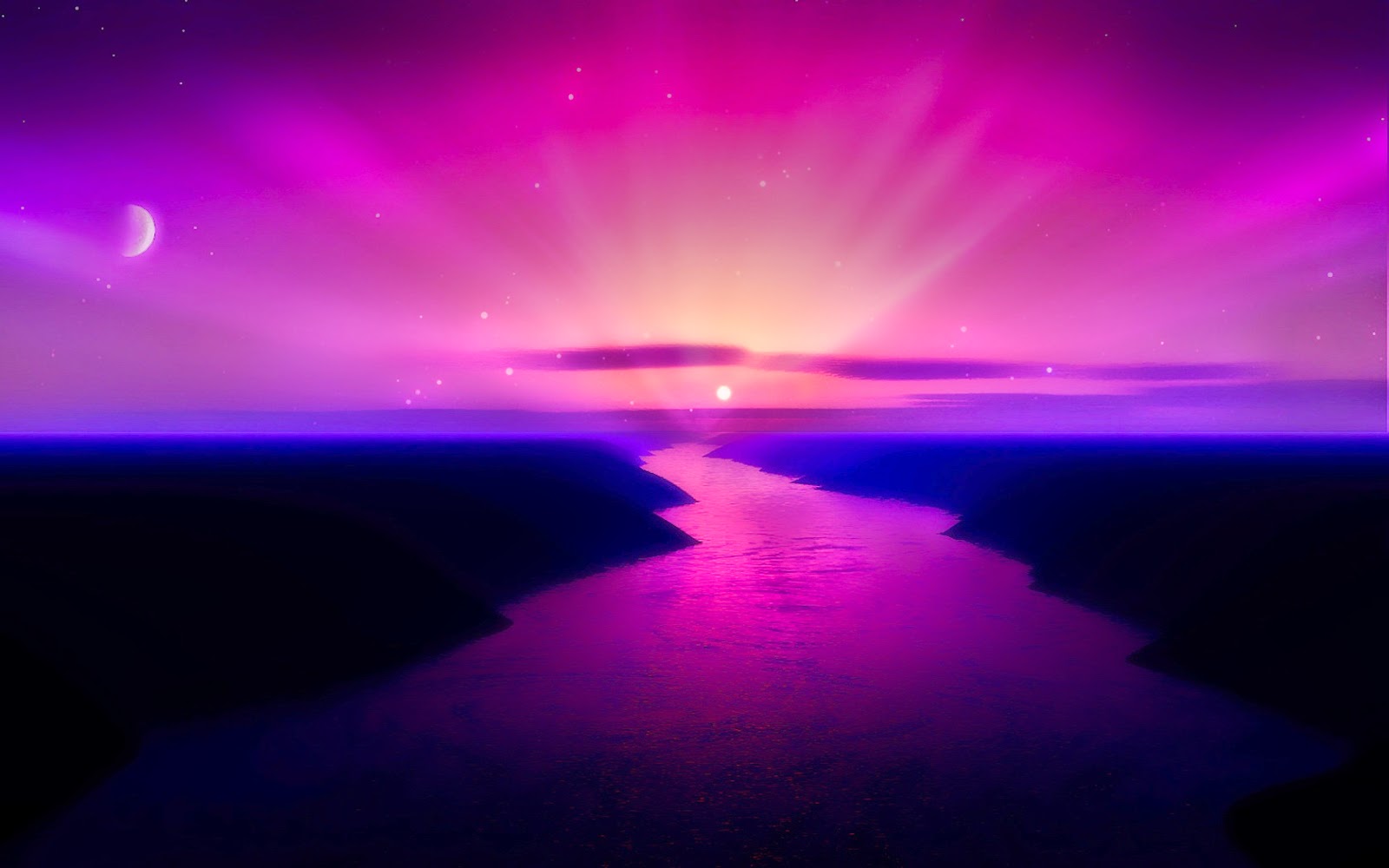 Purple World Hd Wallpaper 1080p