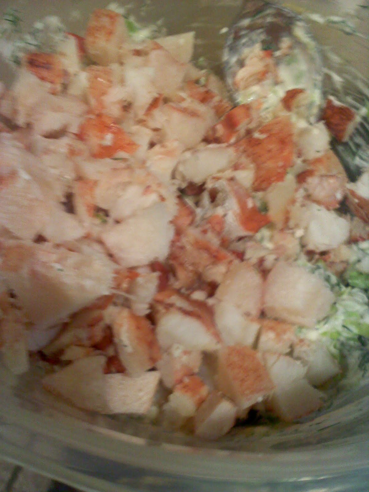 Homemade on Long Island Lobster Salad in Endive