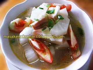 Sayur Lobak Campur Rebung Resep Cara Memasak Sayur Lobak Rebung Bambu Muda