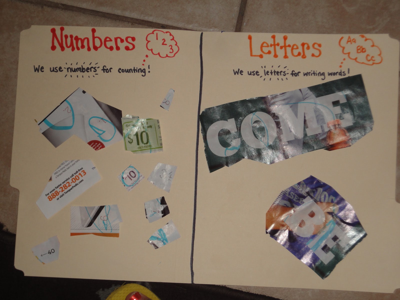 Mommy's Little Learners Numbers vs Letters