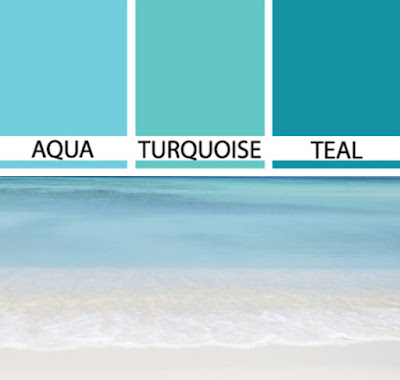 Turquoise Aqua Teal Colors
