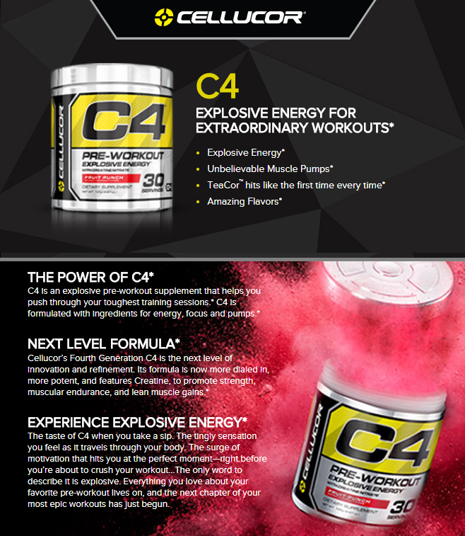 C4 PreWorkout 30 Servings