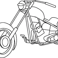 Gambar Mewarnai Sepeda Anak Paud Tk Aneka Motor Naik