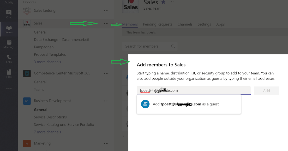 Teams Guest User Access via ADD management