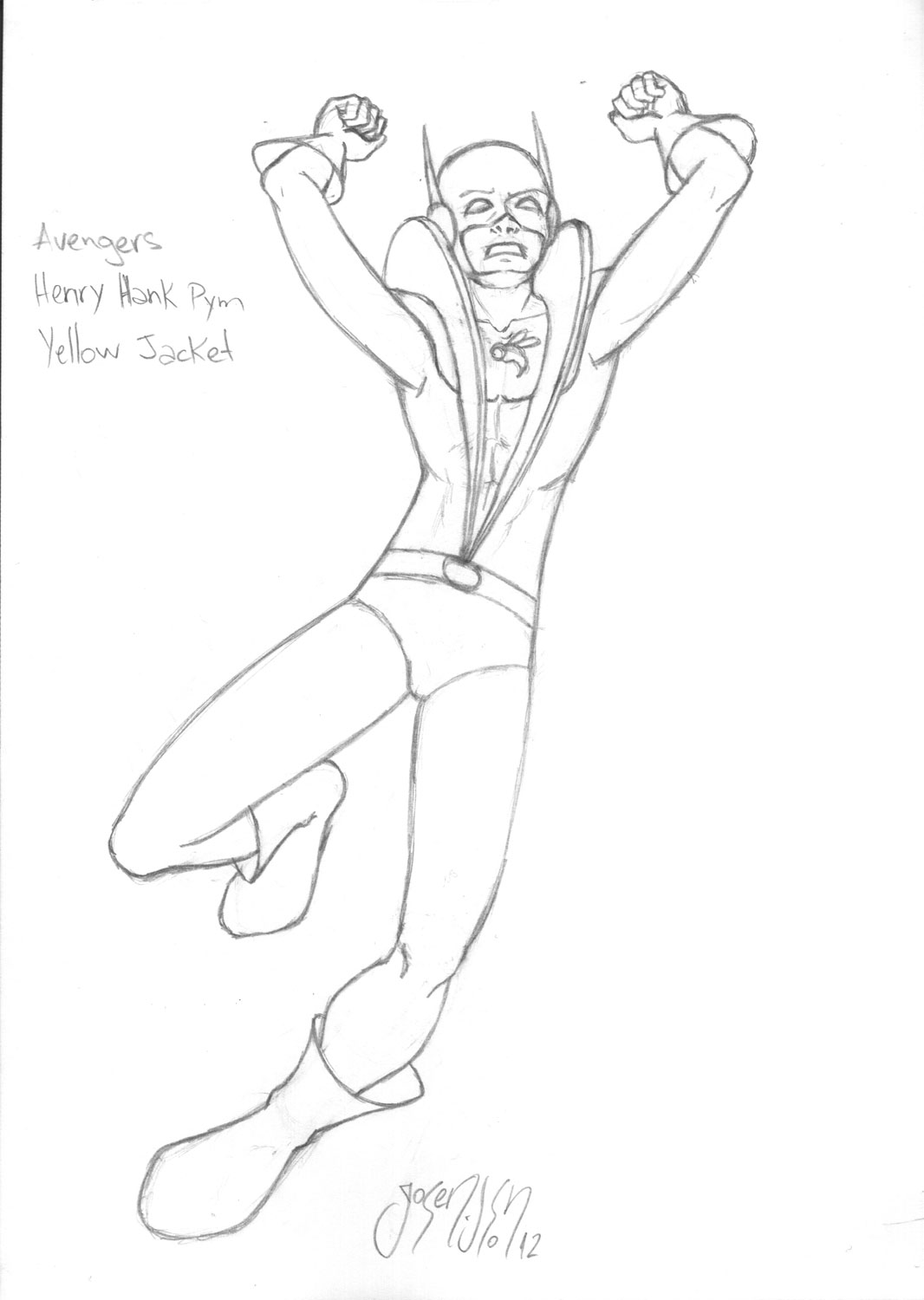 yellow jacket coloring pages marvel - photo #24