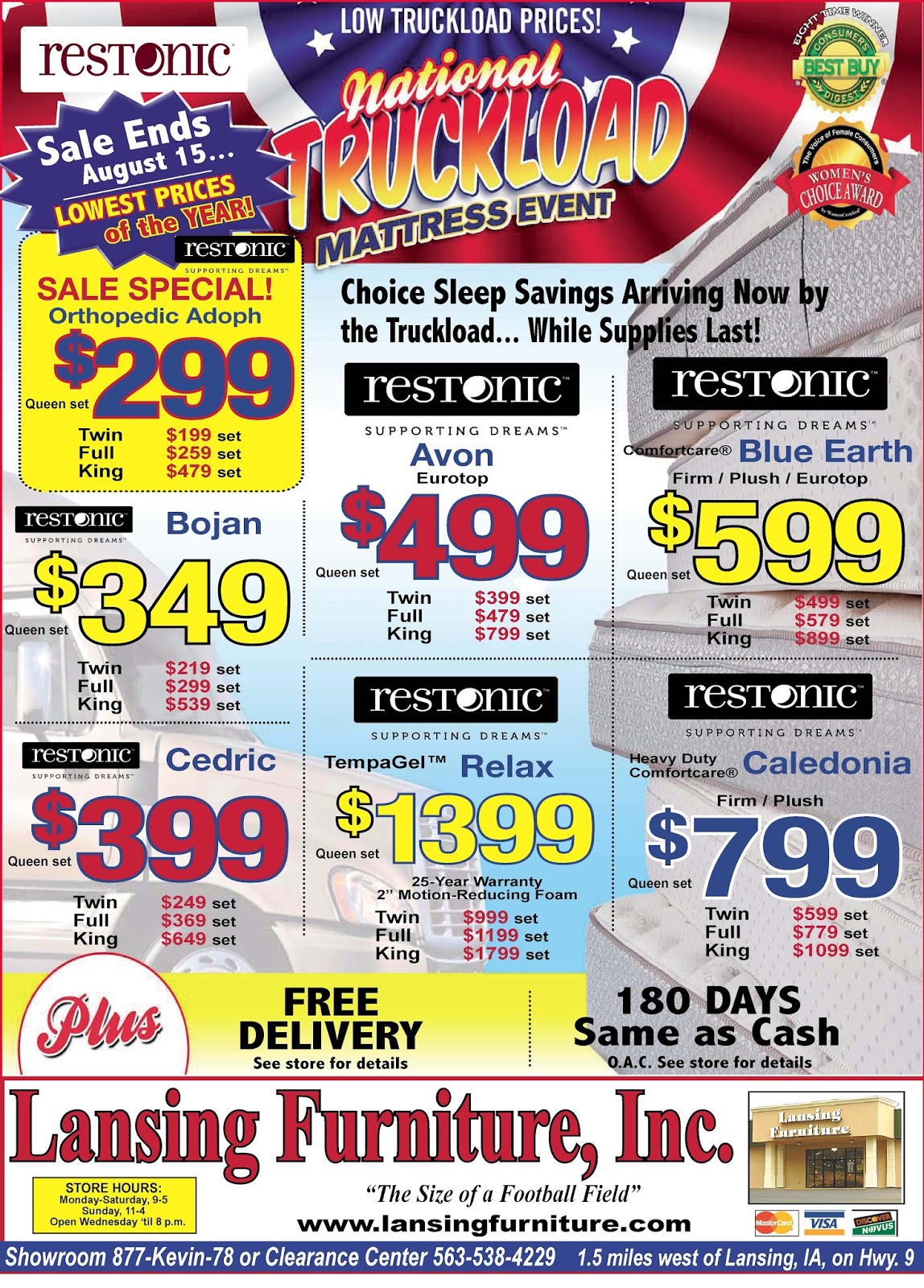 Lansing Furniture Blog Lansing Furniture New Promotion restonic