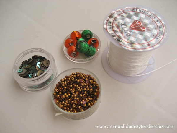 Materiales pulsera de charms