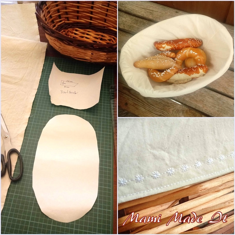 Mami Made It Brotkorbeinlage nähen Sew Bread Basket Cover