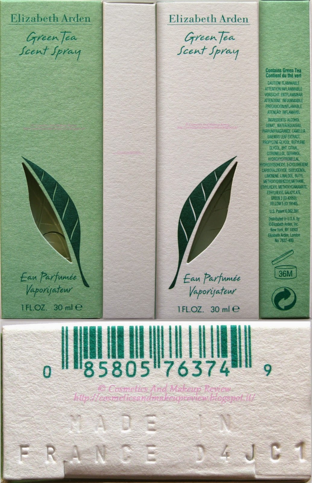 Elizabeth Arden Green Tea Scent Spray Eau Parfumée Vaporisateur confezione