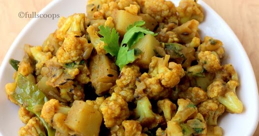 Aloo Gobi Dry Curry ~ Full Scoops - A food blog with easy,simple ...